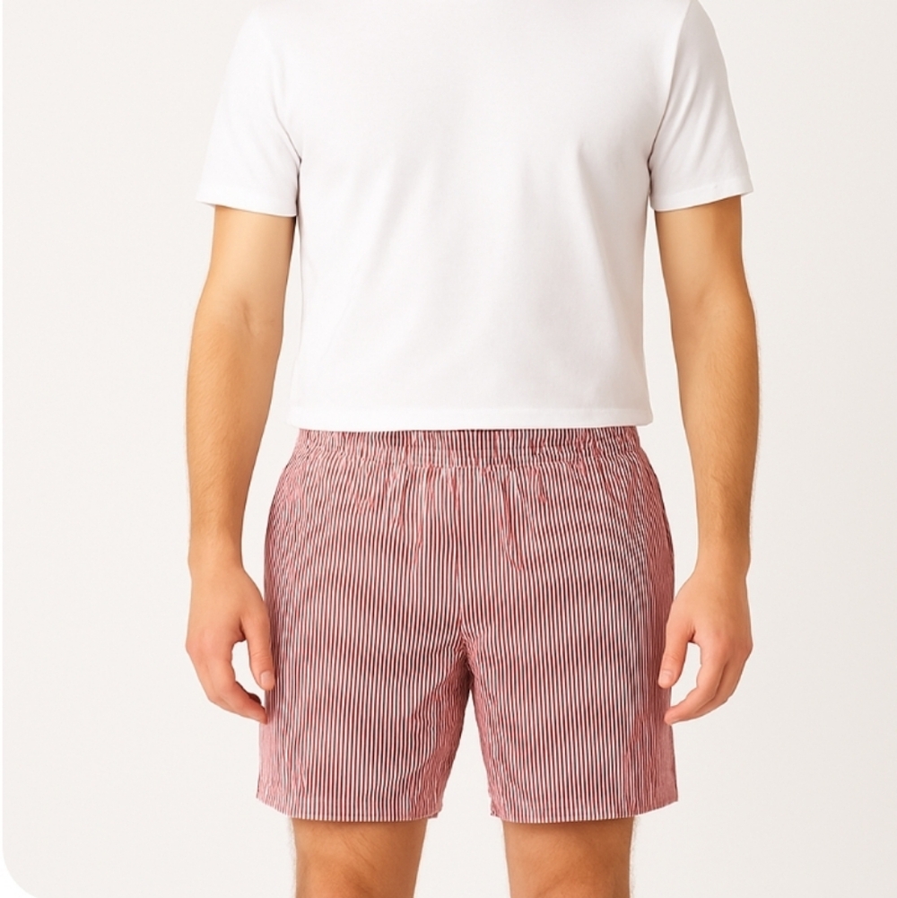 RHONE‎ Mens Size Large  Seersucker Jersey Mako Short-Unlined Striped NWT